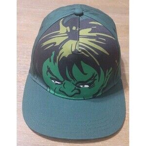 Marvel Comics The Incredible Hulk Hat Green 8-12 Yr Old Youth Cap Snapback